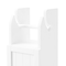Alaterre Furniture Dover 7"W x 28"H Deluxe Storage Cabinet with Toilet Paper Dispenser ANDO76WH - alternate 3